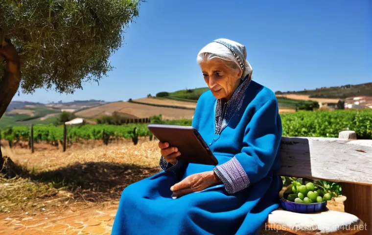 의료사회학 - **Rural Telemedicine and Community Support in Alentejo**
    A heartfelt scene depicting an elderly ...