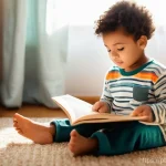 정체성 이론과 사회화 과정 - **Prompt:** A heartwarming and nostalgic image of a young child, approximately 4-6 years old, sittin...