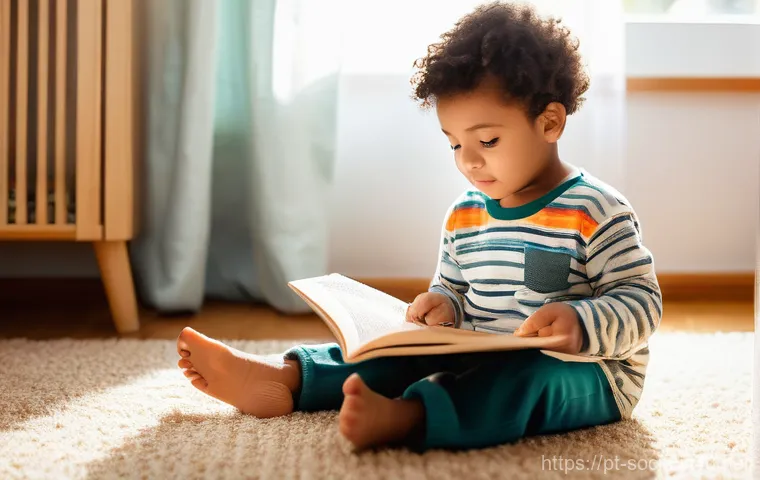 정체성 이론과 사회화 과정 - **Prompt:** A heartwarming and nostalgic image of a young child, approximately 4-6 years old, sittin...